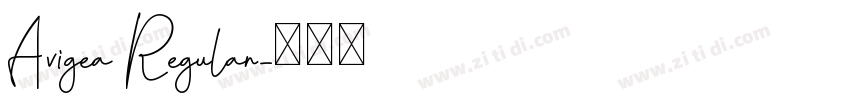 Avigea Regular字体转换